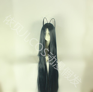 依贝儿东方月初假发cos动漫假发120cm两根长呆毛