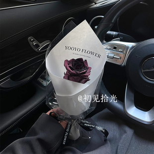 小众氛围感见面小花束玫瑰仿真花520情人节生日礼物送男友女朋友