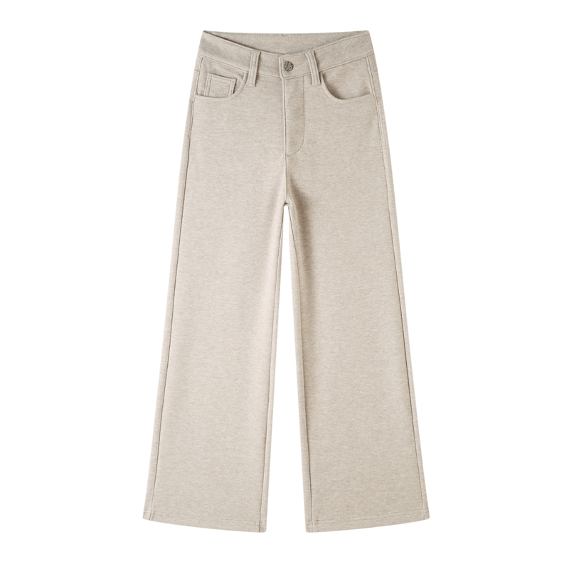 高腰直筒阔腿裤百搭时尚牛仔裤