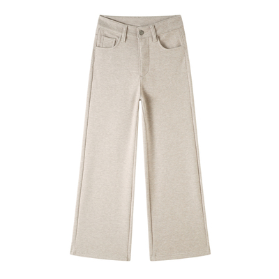 高腰直筒阔腿裤百搭时尚牛仔裤