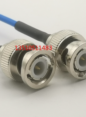 BNC-JJ蓝色半柔RG405射频工业级线 BNC/Q9公转公SFT50-2半柔高频