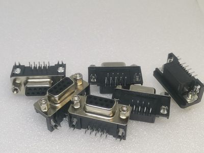 db9弯插焊板母头串口公头卧式pcb