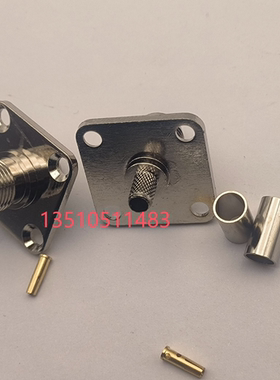 TNC-KF-3大盘25*25射频同轴AP天线连接器 TNC母带法兰接50-3RG142