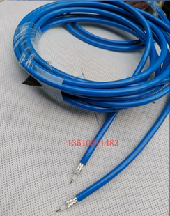 PUR高频50 柔软RG142工业级6G射频同轴电缆 3蓝色双屏蔽特氟龙RF