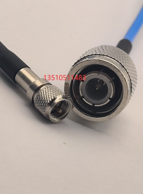 蓝色RG316D传感器信号线10-32UNF M5公转TNC公传感器专用双屏蔽线