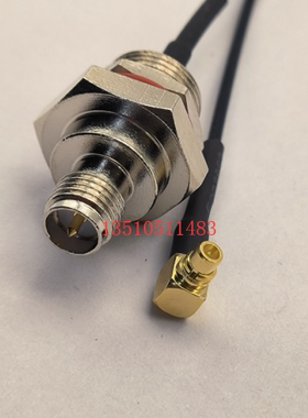 M10 SMA母针转MMCX公弯柔软RG1.37防水盒射频线RP M10-KY/MMCX-JW