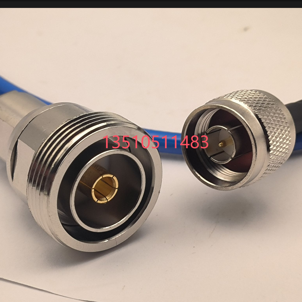 DIN母转N公蓝色RG142柔软型射频AP工程馈线 L29-K/N-J双屏蔽高频