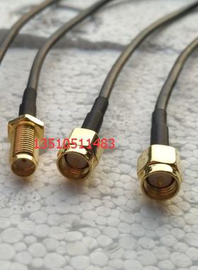 射频SMA-JKY黑色防进口RG316跳线 高频SMA公转母50欧姆高品质馈线