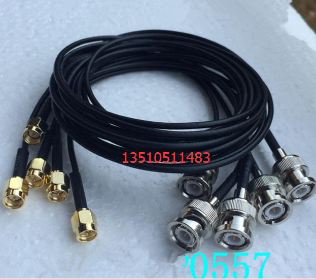 bnc转SMA公柔软RG174连接线