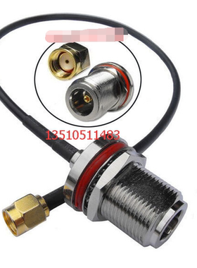 RF射频线N-KY/RP-SMA-J同轴黑色RG316线 AP高频N带盘转反极SMA公