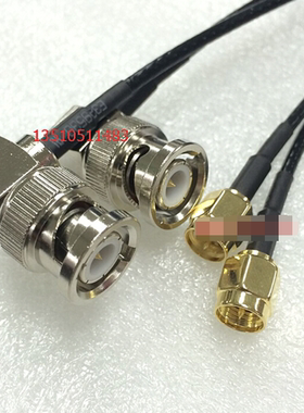 BNC-JW/SMA-J射频同轴黑色RG316连接线 BNC弯转SMA公50欧姆高频线