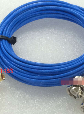 射频传感器L5-JW/BNC-J蓝色耐高温线 压力传感器M5公转BNC连接线