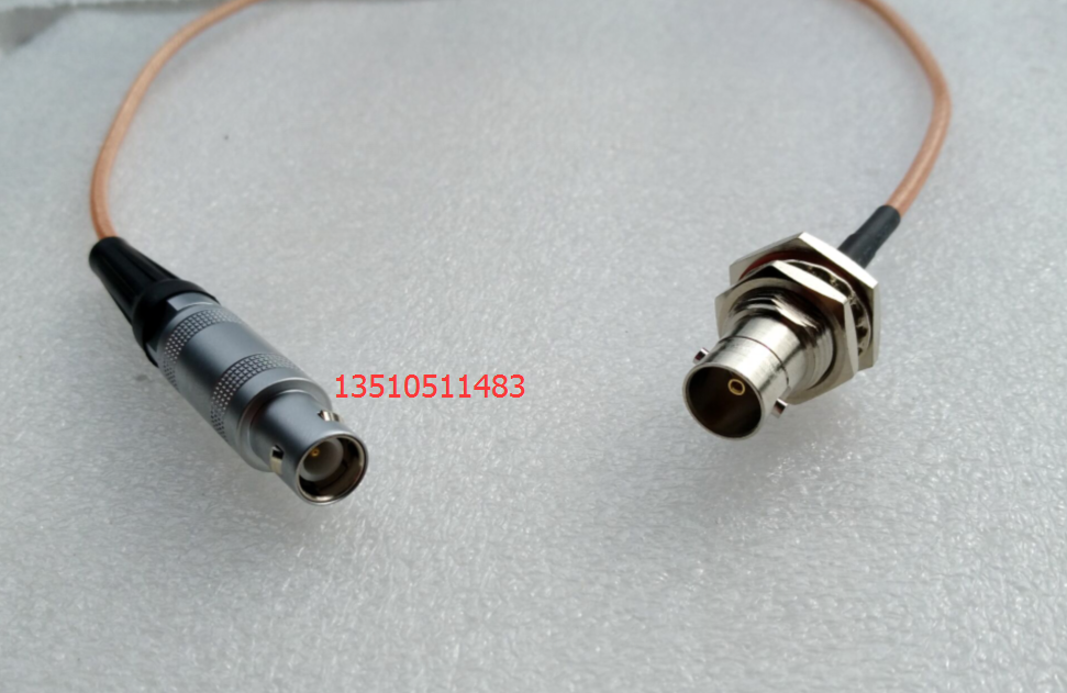 C9/BNC-JKY射频传感器信号线 LEIMO雷默1B单芯航空插头转BNC母线