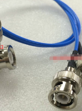 BNC-JJW蓝色RG316优质射频跳线 BNC双公弯转直50欧姆示波器Q9馈线