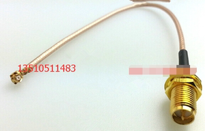 IPX/RP-SMA-KKY射频网侨RF跳线 高频IPEX/UFL转SMA母针反极AP馈线