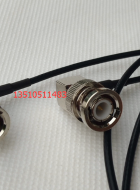 BNC-JJW射频黑色RG316连接线 BNC双公双弯SDI高频线 BNC/Q9直角线