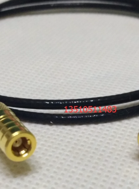 SMB-KK射频黑色RG316连接线 SMB双母50-1.5特氟龙跳线SMB母转母线