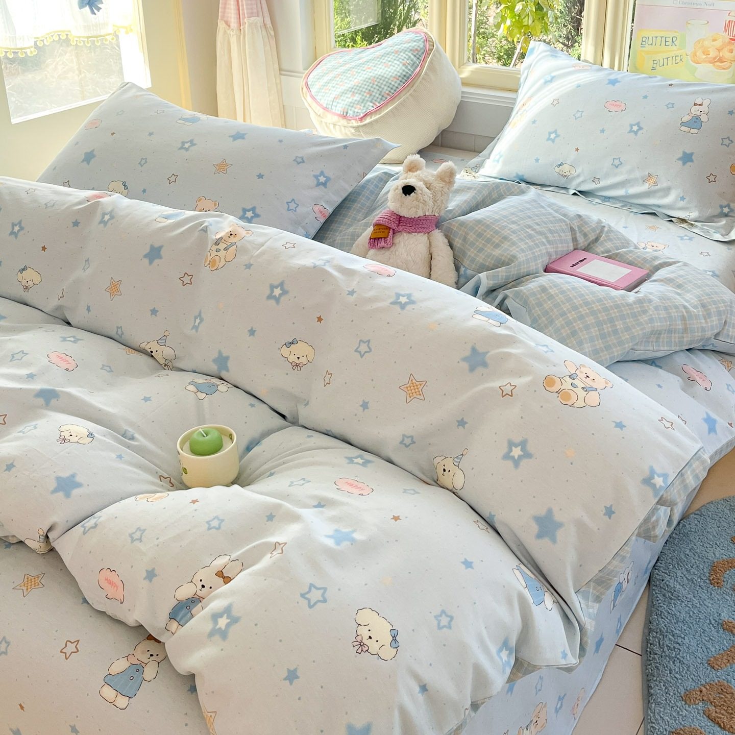 纯棉被套单件全棉200x230单独被罩2025新款220x240宿舍单人小清新