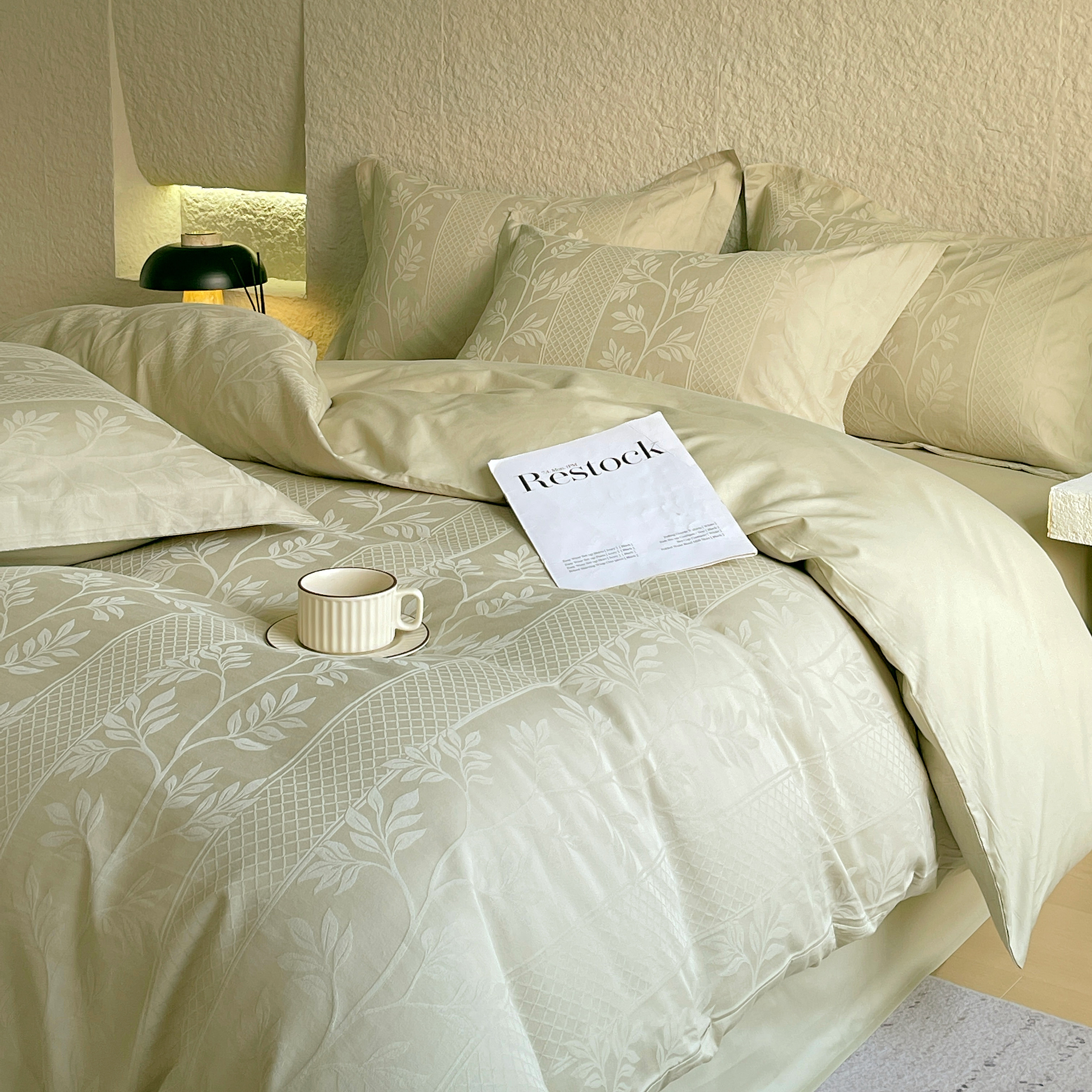 高级感提花浮雕床上四件套纯棉100全棉轻奢被套床单床笠高端床品3,床上用品,床品套件/四件套/多件套,淘宝优惠券,粉丝福利购,淘宝优惠卷