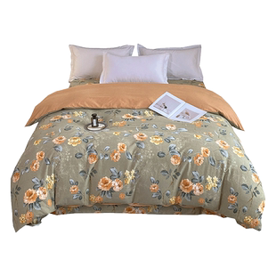 100%加厚全棉磨毛被套单件纯棉被罩200X230秋冬季保暖220X240双人