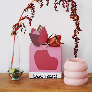 BACKYARD 创意送礼卧室格调小众高级感蜡烛 艺术香薰杯蜡瑰色落日