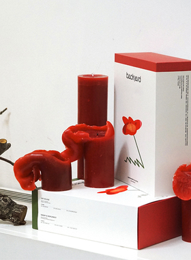 BACKYARD|艺术开花香薰蜡烛 客厅浪漫圣诞节新年高级感蜡烛礼盒