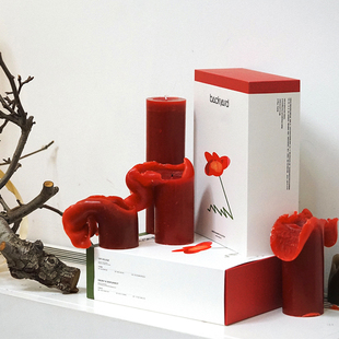 BACKYARD 客厅浪漫圣诞节新年高级感蜡烛礼盒 艺术开花香薰蜡烛
