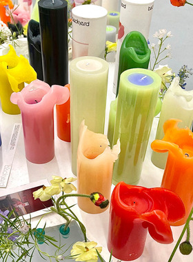 BACKYARD|艺术开花香薰蜡烛 创意居家卧室天然植物精油高级感蜡烛