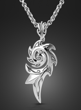 霸气风火焰男士复古配饰龙吊坠