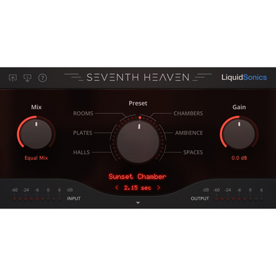 正版LiquidSonics官方店 Seventh Heaven 第七天堂混响效果器插件