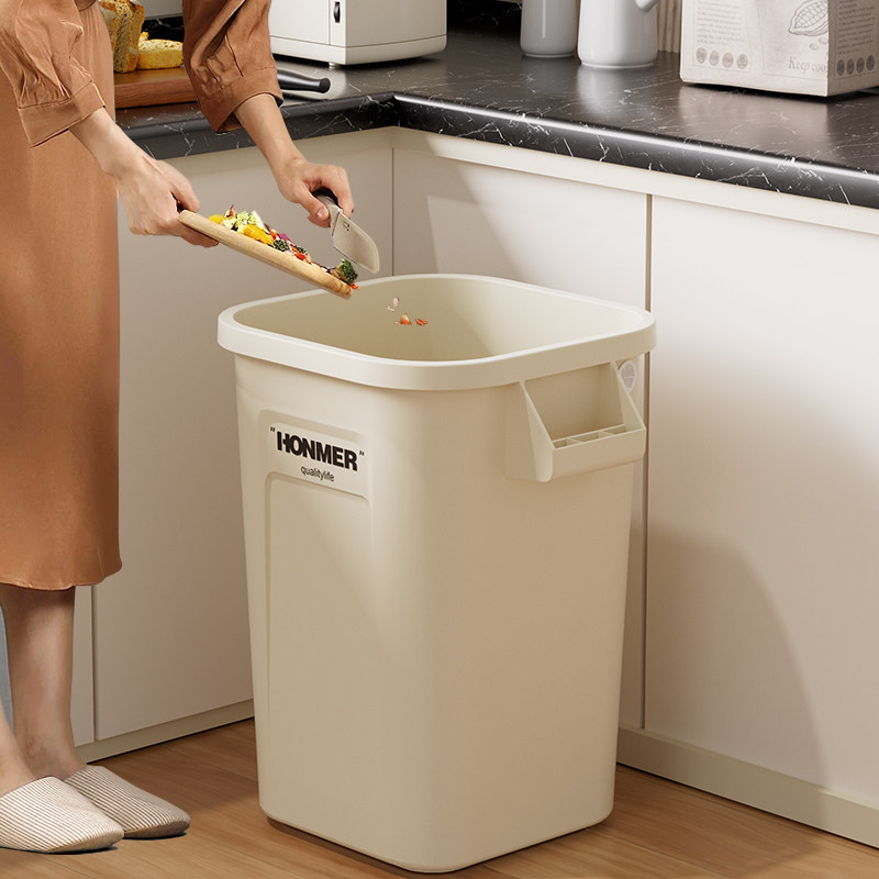 垃圾桶厨房专用家用2025新款大号加大客厅大容量超大商用大厨余