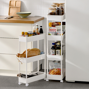 厨房置物架落地多层窄缝冰箱侧收纳架缝隙夹缝架多功能靠墙储物架