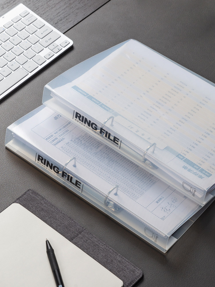 活页夹本册透明两孔插页双孔打孔资料夹快劳夹学生用高中生用办公用品