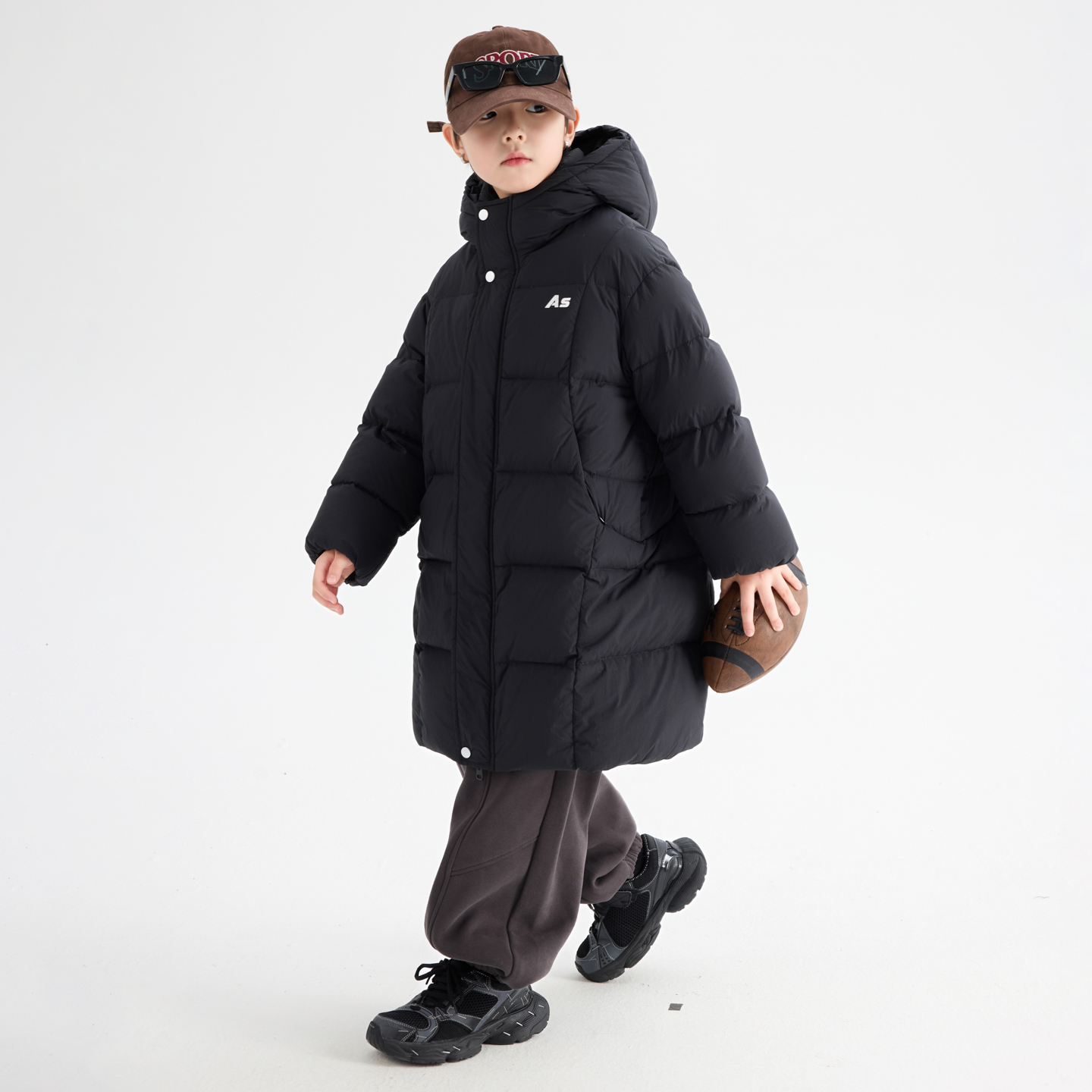 90安心绒防寒中长款面包羽绒服潮