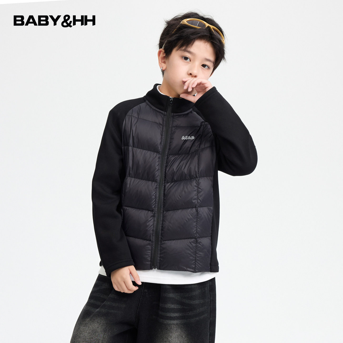 男童冬装拼接校服神器内胆轻薄羽绒服2025新款青少年儿童保暖外套,童装/婴儿装/亲子装,羽绒服,淘宝优惠券,粉丝福利购,淘宝优惠卷