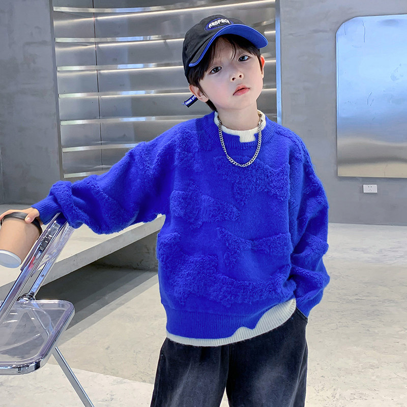 男童秋冬加厚毛衣2025新款儿童保暖针织衫男孩冬季炸街假两件线衣,童装/婴儿装/亲子装,毛衣/针织衫,淘宝优惠券,粉丝福利购,淘宝优惠卷