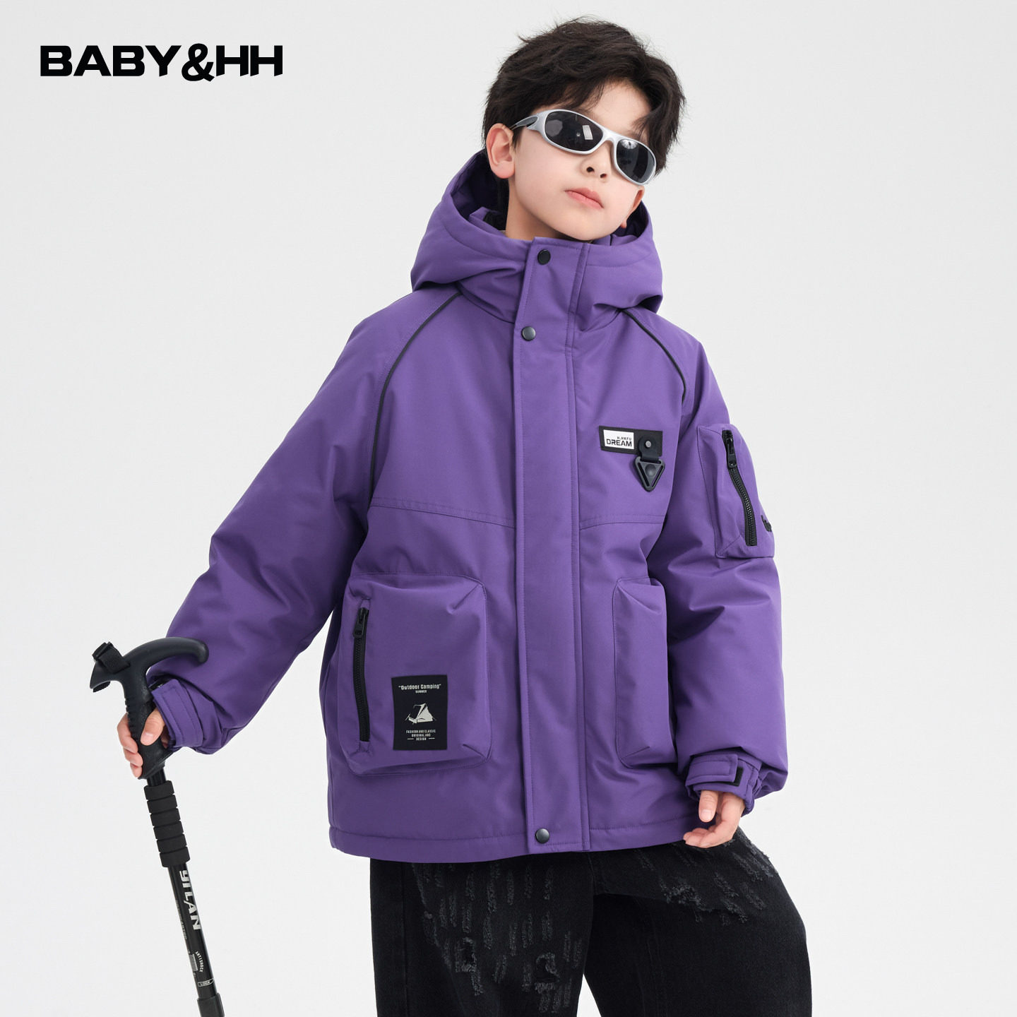 男童冬装潮酷免洗冲锋衣工装羽绒服2025新款儿童加厚防水防寒外套,童装/婴儿装/亲子装,羽绒服,淘宝优惠券,粉丝福利购,淘宝优惠卷