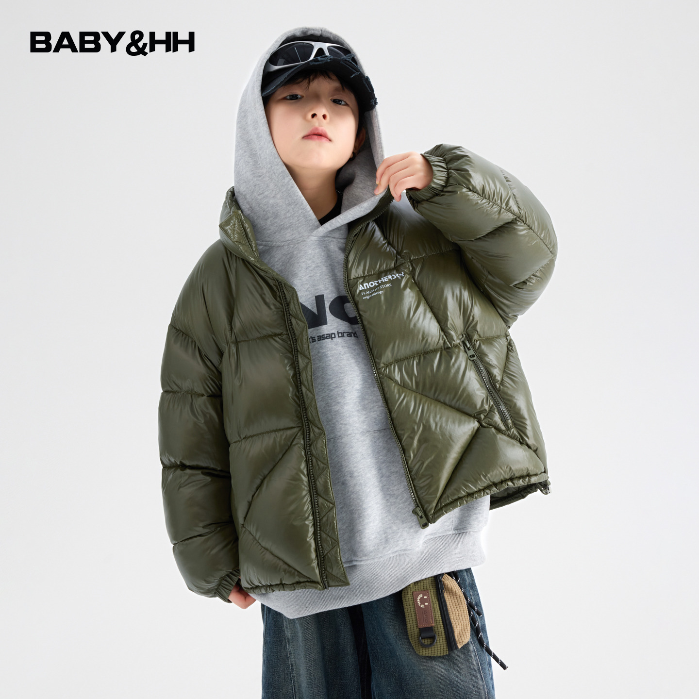 90白鸭绒户外滑雪立领面包羽绒服