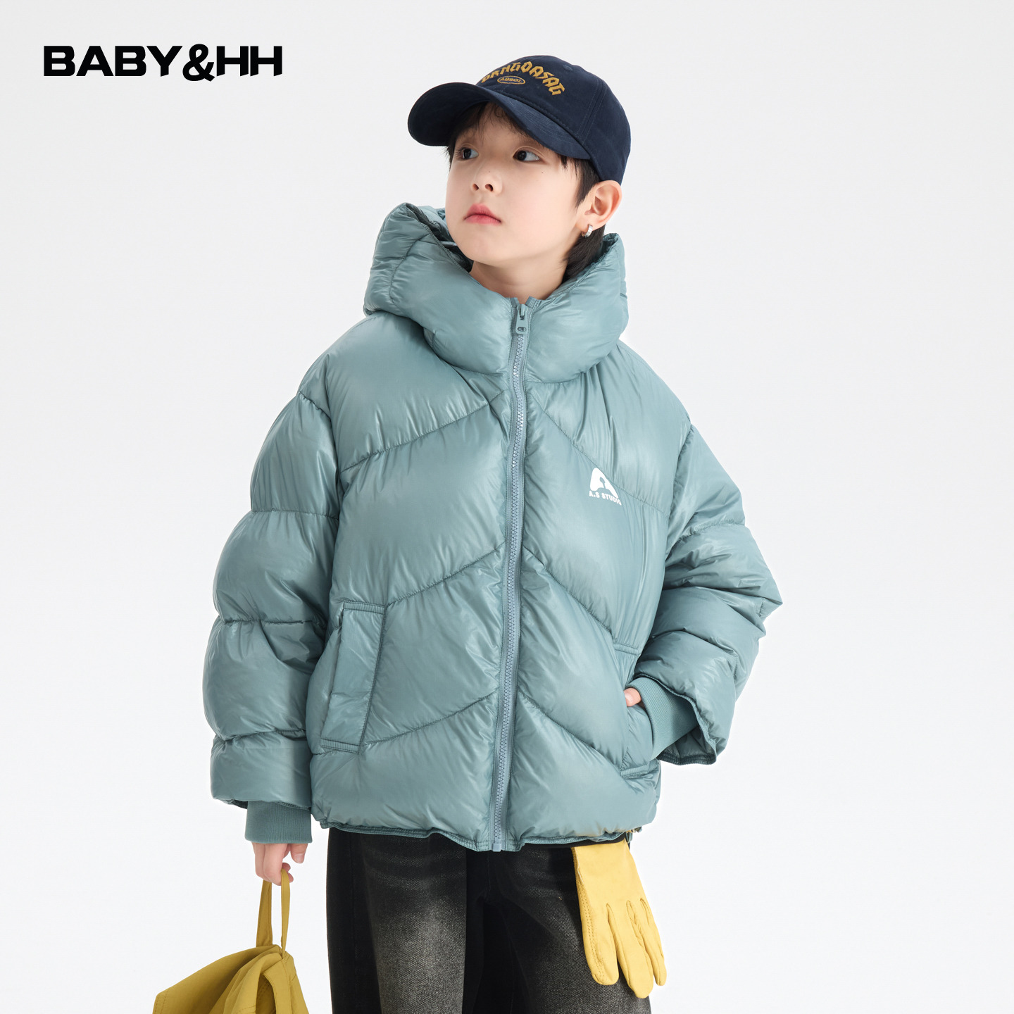 90安心绒防水防寒面包连帽羽绒服