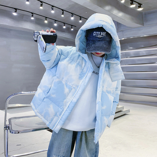 男童冬装潮牌90白鸭绒短款厚羽绒服2025新款儿童冬季极寒防风外套