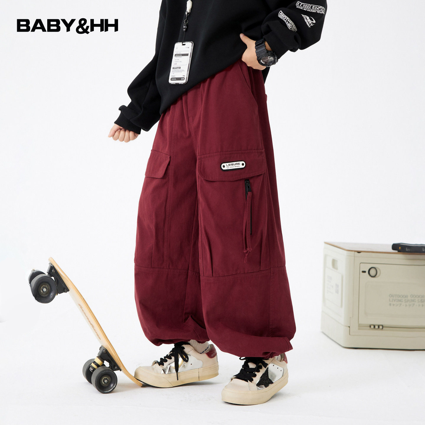 男童秋冬酷帅加厚一体绒工装裤2025新款儿童男孩冬天运动宽松裤子,童装/婴儿装/亲子装,裤子,淘宝优惠券,粉丝福利购,淘宝优惠卷