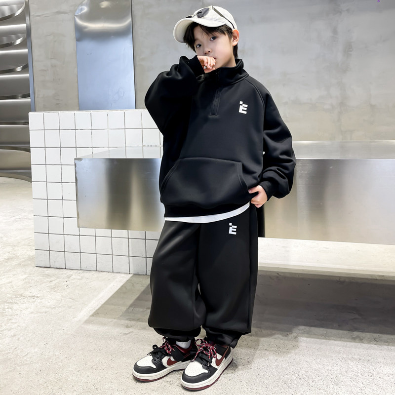 男童春秋半开衫宽松运动套装2026新款儿童男孩春季帅气两件套衣服,童装/婴儿装/亲子装,套装,淘宝优惠券,粉丝福利购,淘宝优惠卷