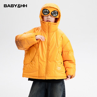 【特惠清仓】男童冬季温变可拆卸眼罩羽绒服2025新款儿童三防外套