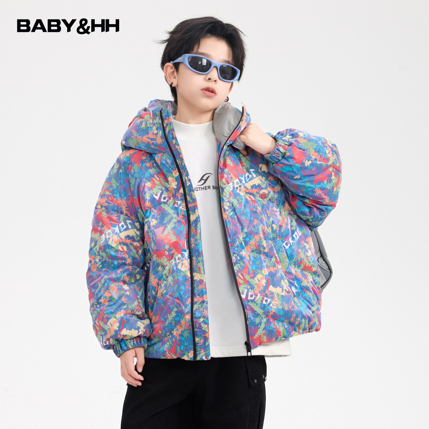 男童冬季潮酷亮面涂鸦面包羽绒服2025新款青少年儿童加厚防寒外套,童装/婴儿装/亲子装,羽绒服,淘宝优惠券,粉丝福利购,淘宝优惠卷