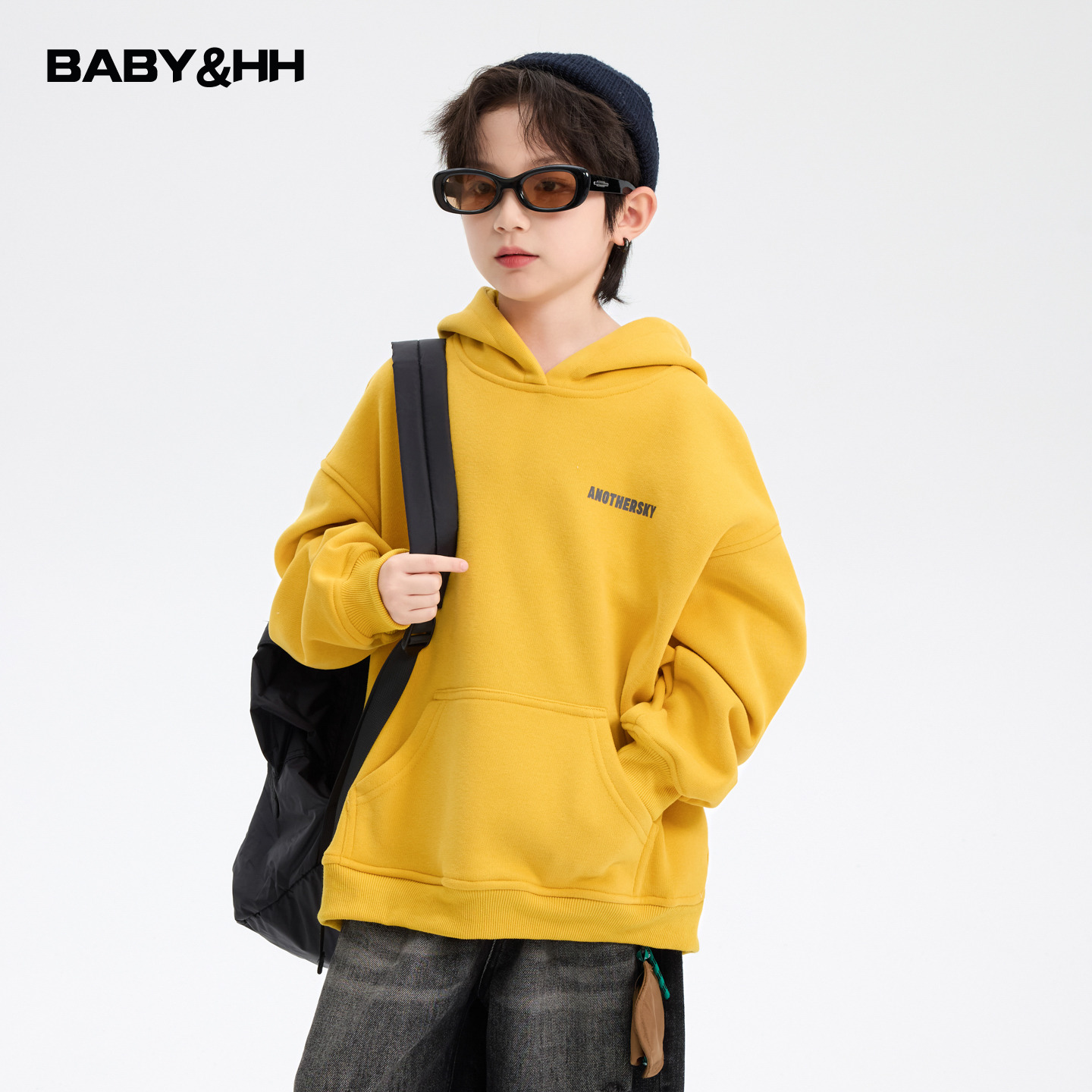 多巴胺一体绒运动宽松连帽卫衣潮