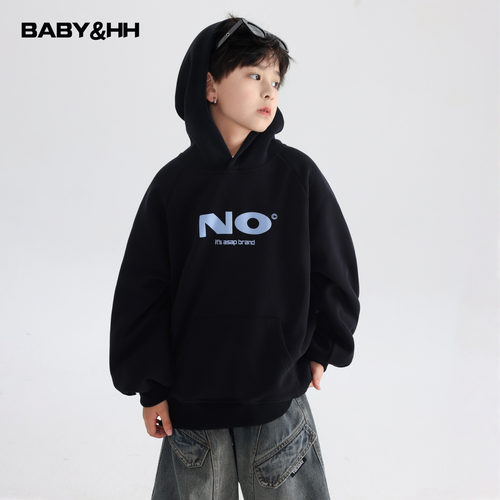 云感棉韩范加绒运动连帽宽松卫衣