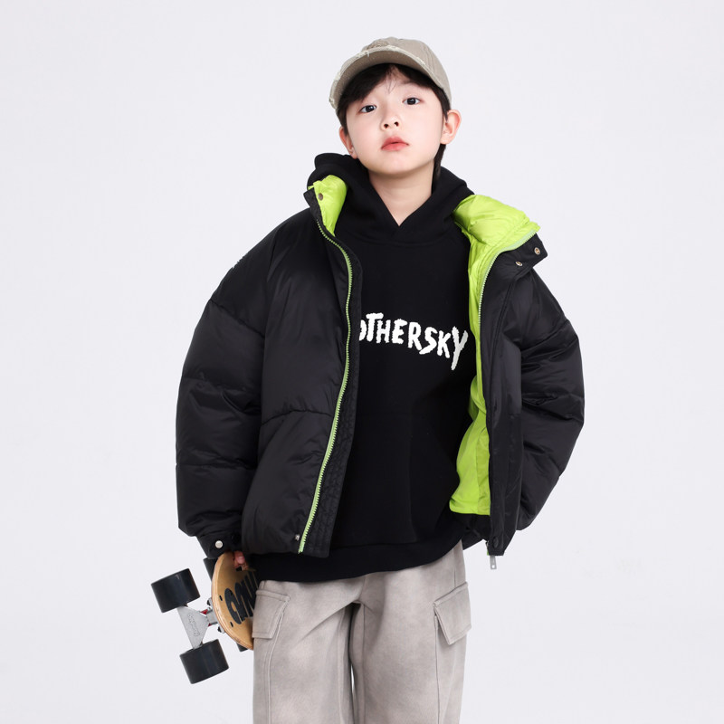 男童冬季撞色免洗面包羽绒服2025新款儿童冬装加厚运动防风外套潮,童装/婴儿装/亲子装,羽绒服,淘宝优惠券,粉丝福利购,淘宝优惠卷
