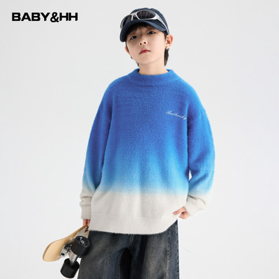 韩范水貂绒半高领加厚针织毛线衣