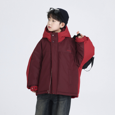 男童冬季新年冲锋衣防寒羽绒服潮