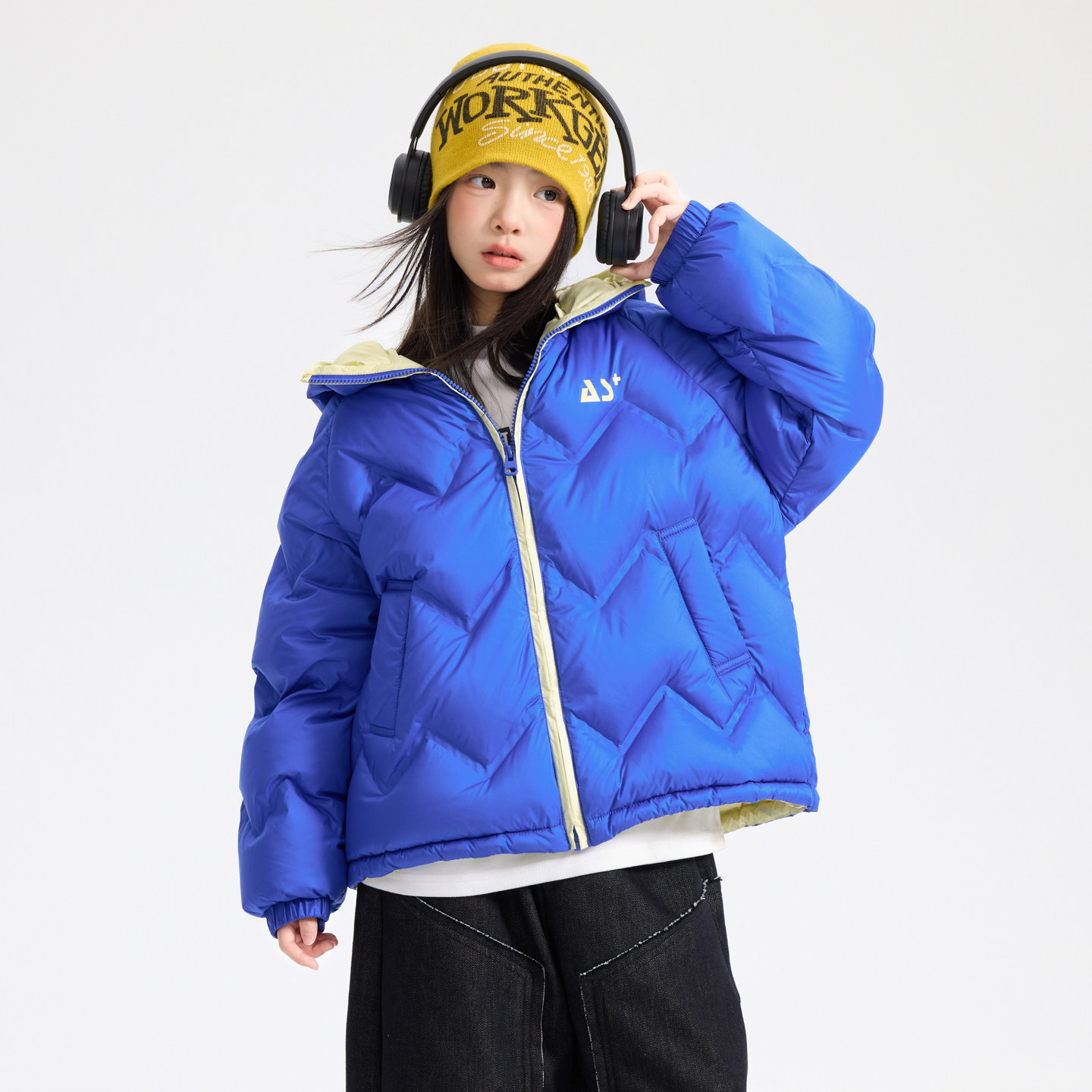 女童冬季洋气撞色三防连帽羽绒服2025新款儿童超好看短款防寒外套,童装/婴儿装/亲子装,羽绒服,淘宝优惠券,粉丝福利购,淘宝优惠卷